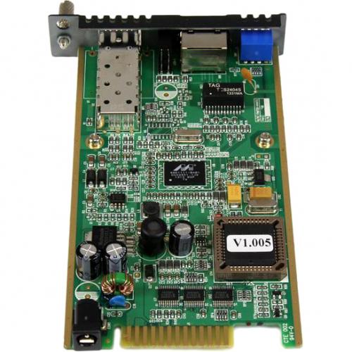 StarTech.com Gigabit Ethernet Fiber Media Converter Card Module With Open SFP Slot Alternate-Image2/500