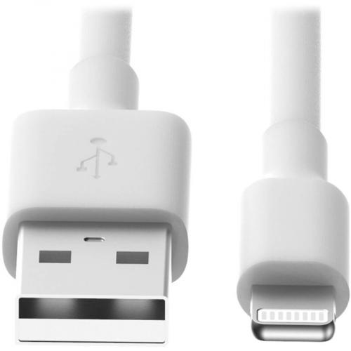 Eaton Tripp Lite Series USB A To Lightning Sync/Charge Cable (M/M)   MFi Certified, White, 3 Ft. (0.9 M) Alternate-Image2/500