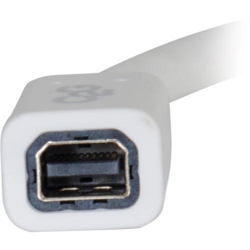 C2G 6ft Mini DisplayPort Extension Cable M/F   White Alternate-Image2/500