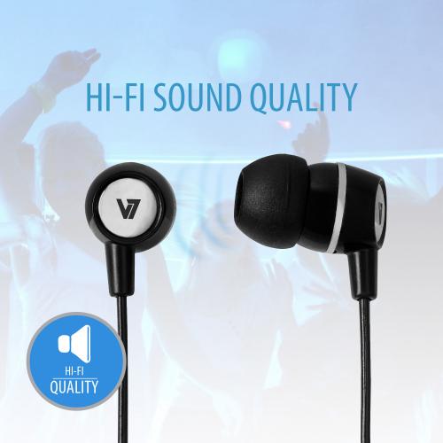 V7 Stereo Earbuds With Inline Microphone Alternate-Image2/500