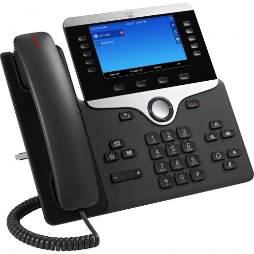 Cisco 8841 IP Phone   Corded   Corded   Wall Mountable   Charcoal Alternate-Image2/500