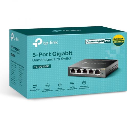 TP LINK TL SG105E   5 Port Gigabit Easy Smart Switch Alternate-Image2/500