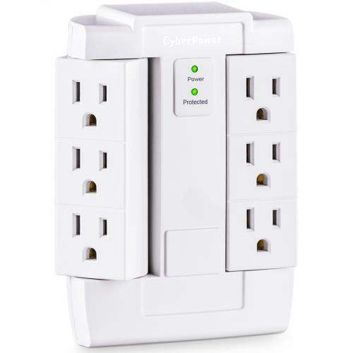 CyberPower B600WSRC2 Essential 6   Outlet Surge With 900 J Alternate-Image2/500