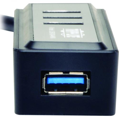 Tripp Lite By Eaton Portable 4 Port USB 3.0 Superspeed Mini Hub W/ Built In Cable Alternate-Image2/500