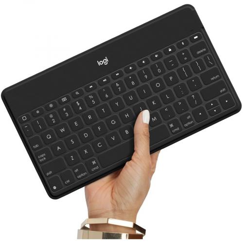 Keys To Go Super Slim And Super Light Bluetooth Keyboard For IPhone, IPad, And Apple TV   Black Alternate-Image2/500