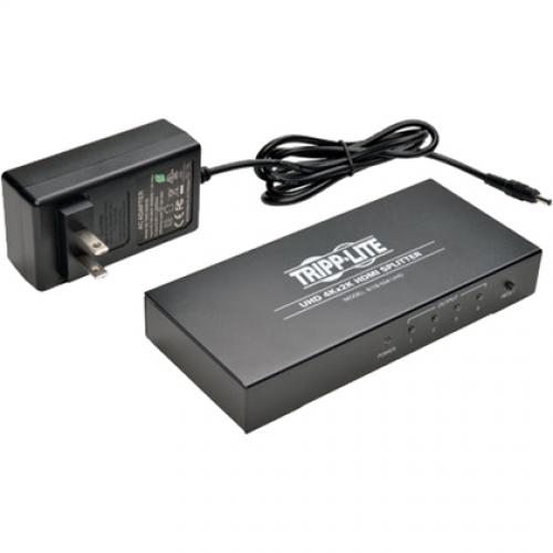 Tripp Lite By Eaton 4 Port 4K HDMI Video Splitter Ultra HD 4K X 2K W/ Audio 3840x2160 @ 24/30Hz Alternate-Image2/500