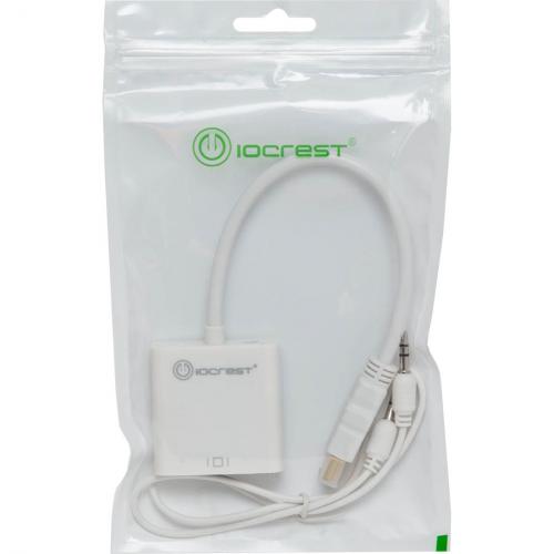 IO Crest Active HDMI To VGA Adapter With Audio Support Via 3.5mm Jack Alternate-Image2/500