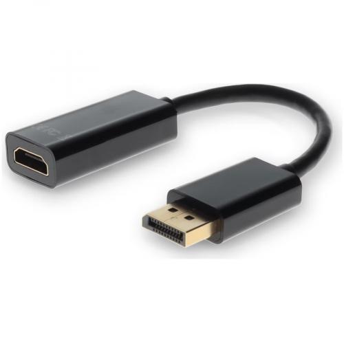 HP BP937AA Compatible DisplayPort 1.2 Male To HDMI 1.3 Female Black Adapter Which Requires DP++ For Resolution Up To 2560x1600 (WQXGA) Alternate-Image2/500