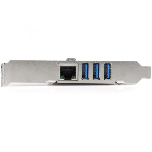 StarTech.com 3 Port PCI Express USB 3.0 Card + Gigabit Ethernet   5Gbps Alternate-Image2/500