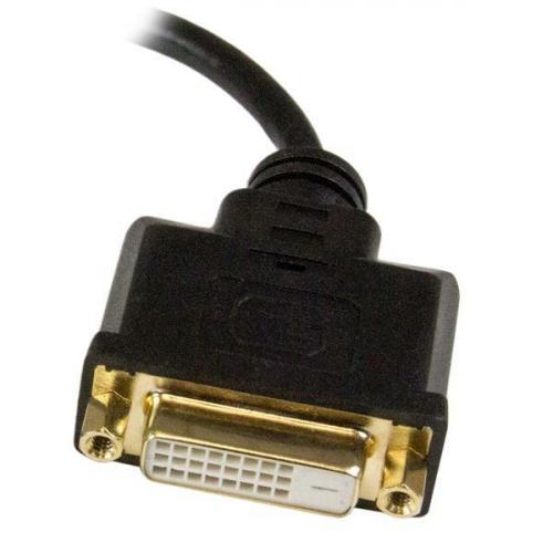 StarTech.com Micro HDMI To DVI Adapter, Micro HDMI To DVI Converter, Micro HDMI Type D Device To DVI D Monitor/Display, 8in (20cm) Cable Alternate-Image2/500