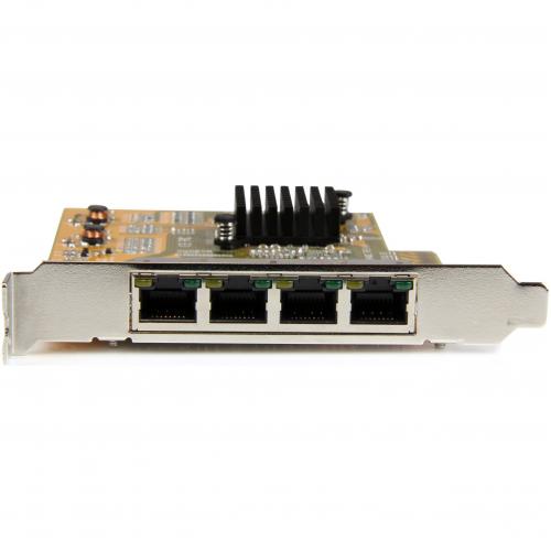 StarTech.com 4 Port PCI Express Gigabit Network Adapter Card   Quad Port PCIe Gigabit NIC Alternate-Image2/500
