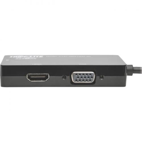 Tripp Lite By Eaton Keyspan Mini DisplayPort To VGA/DVI/HDMI All In One Video Converter Adapter, 4K 30Hz HDMI, DP1.2, Black, 6 In. (15.24 Cm) Alternate-Image2/500