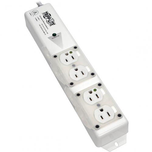 Tripp Lite By Eaton Safe IT UL 60601 1 Medical Grade Power Strip For Patient Care Vicinity, 4x 15A Hospital Grade Outlets, Safety Covers, 6 Ft. Cord Alternate-Image2/500