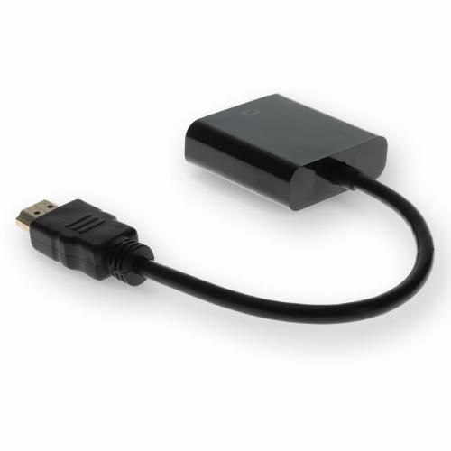 HP H4F02UT#ABA Compatible HDMI 1.3 Male To VGA Female Black Active Adapter For Resolution Up To 1920x1200 (WUXGA) Alternate Image2/500