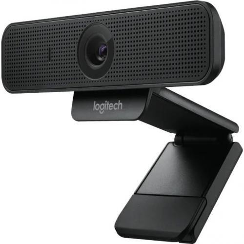 Logitech C925 E Webcam, HD 1080p/30fps Video Calling, Light Correction, Autofocus, Clear Audio, Privacy Shade, Works With Skype Business, WebEx, Lync, Cisco, PC/Mac/Laptop/Macbook   Black Alternate-Image2/500