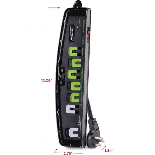 CyberPower P705G Essential 7   Outlet Surge With 2100 J Alternate-Image2/500