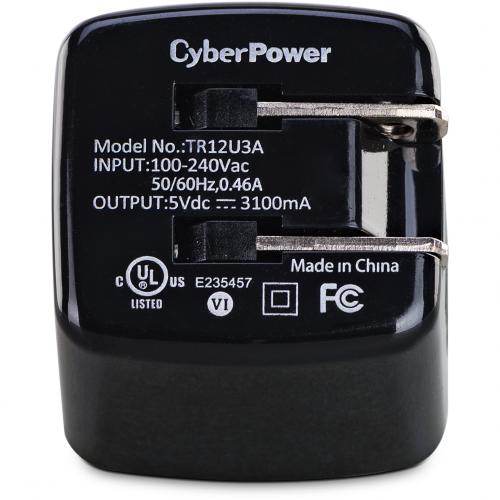 CyberPower TR12U3A USB Charger With 2 Type A Ports Alternate-Image2/500