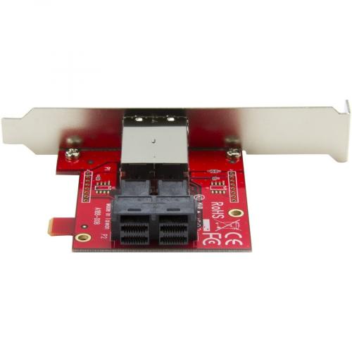 StarTech.com Mini SAS Adapter   Dual SFF 8643 To SFF 8644   With Full And Low Profile Brackets   12Gbps Alternate-Image2/500