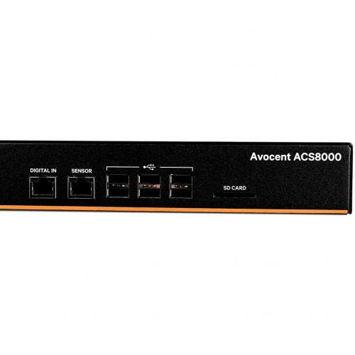 Single AC Power ACS8016SAC-400 Vertiv Avocent ACS 8000 16-port Serial Console Server 