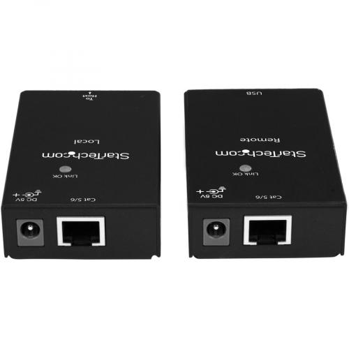 StarTech.com USB 2.0 Extender Kit Over Cat5e/Cat6 Cable (RJ45)   Up To 165ft (50m)   USB Port Over Ethernet Cable   Powered   480Mbps Alternate-Image2/500