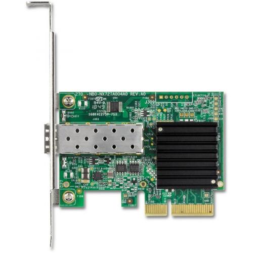 TRENDnet 10 Gigabit PCIe SFP+ Network Adapter, Convert A PCIe Slot Into A 10G SFP+ Slot, Supports 802.1Q, Standard & Low Profile Brackets Included, Compatible With Windows & Linux, Black, TEG 10GECSFP Alternate-Image2/500