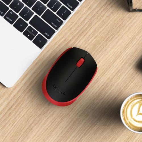Logitech M170 Wireless Compact Mouse (Red) Alternate-Image2/500