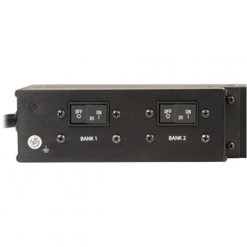 Tripp Lite By Eaton 5.5kW Single Phase Switched PDU, Outlet Monitoring, 208/230V Outlets (20 C13 & 4 C19), 0U, LX Interface, TAA Alternate-Image2/500