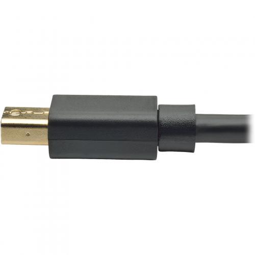 Eaton Tripp Lite Series Mini DisplayPort To DisplayPort Adapter Cable, 4K 60Hz (M/M), DP Latching Connector, Black, 3 Ft. (0.9 M) Alternate-Image2/500