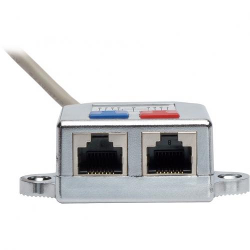 Tripp Lite By Eaton 2 To 1 RJ45 Splitter Adapter Cable, 10/100 Ethernet Cat5/Cat5e (M/2xF), 6 In. Alternate-Image2/500