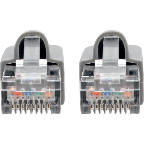 Tripp Lite Cat6a Snagless Shielded STP Network Patch Cable 10G Certified, PoE, Gray RJ45 M/M 7ft 7' Alternate-Image2/500