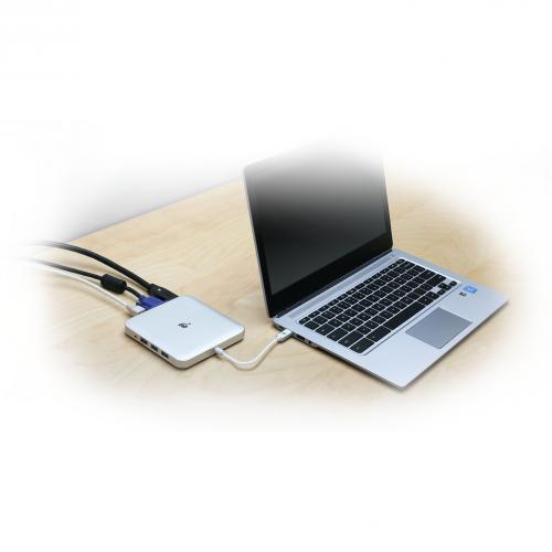 IOGEAR Compact USB C Docking Station With PD Pass Thru Alternate-Image2/500