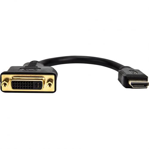 Rocstor Premium Y10A171 B1 8in HDMI To DVI D Video Adapter F/M  HDMI Female To DVI Male Alternate-Image2/500