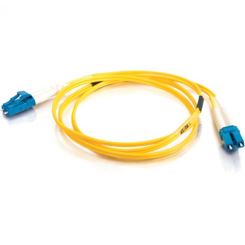C2G 3m LC LC 9/125 Duplex Single Mode OS2 Fiber Cable   Yellow   10ft Alternate-Image2/500