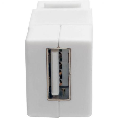Tripp Lite By Eaton USB 2.0 All In One Keystone/Panel Mount Coupler (F/F), White Alternate-Image2/500
