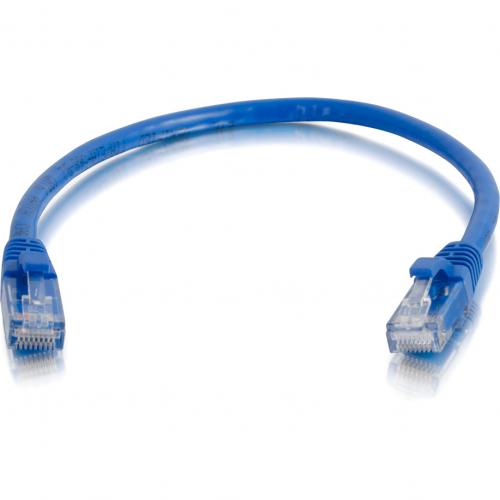 C2G 1ft Cat6 Cable   Snagless Unshielded (UTP) Ethernet Cable   Network Patch Cable   PoE   Blue Alternate-Image2/500