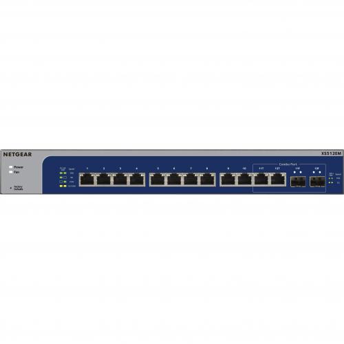 Netgear 12 Port 10 Gigabit/Multi Gigabit Ethernet Smart Managed Plus Switch (XS512EM) Alternate-Image2/500