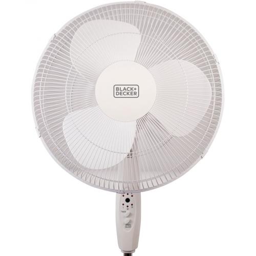 Black & Decker 16 In. Stand Fan With Remote, White Alternate-Image2/500