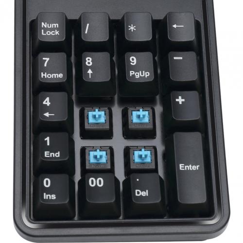 Adesso 19 Key Mechanical Keypad With 3 Port USB Hub Alternate-Image2/500