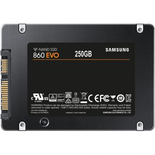 Samsung 860 EVO MZ 76E250B/AM 250 GB Solid State Drive   2.5" Internal   SATA (SATA/600) Alternate-Image2/500