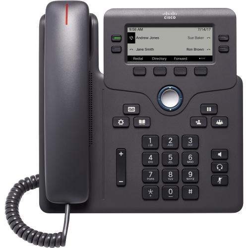 Cisco 6841 IP Phone   Corded   Corded   Charcoal Alternate-Image2/500