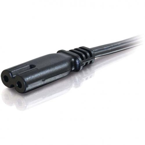 C2G 6ft Power Cord   Non Polarized Power Cord   NEMA 1 15P To IEC320C7 Alternate-Image2/500