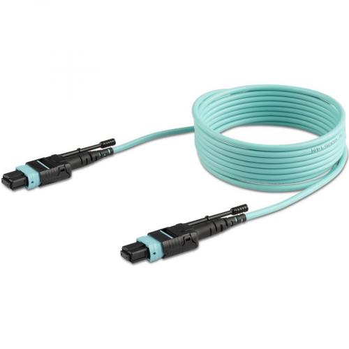 StarTech.com 2m (6ft) MTP(F)/PC OM3 Multimode Fiber Optic Cable, 12F Type A, OFNP, 50/125&micro;m LOMMF, 40G Networks   MPO Fiber Patch Cord Alternate-Image2/500