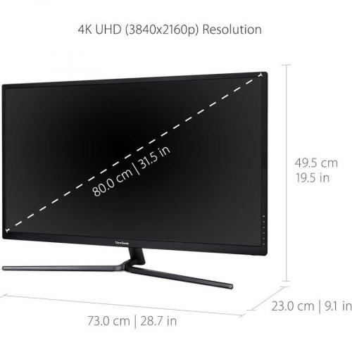 ViewSonic VX3211 4K MHD 32 Inch 4K UHD Monitor With 99% SRGB Color Coverage HDR10 FreeSync HDMI And DisplayPort Alternate-Image2/500