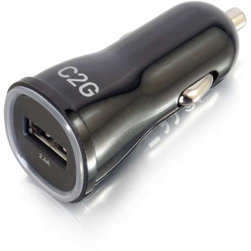 C2G 1 Port USB Car Charger, 2.4A Output Alternate-Image2/500