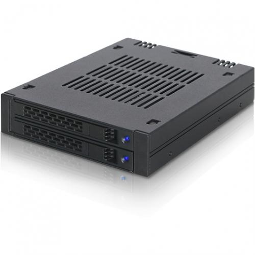 Icy Dock ExpressCage MB742SP B Drive Enclosure For 3.5"   Serial ATA/600 Host Interface Internal   Black Alternate-Image2/500