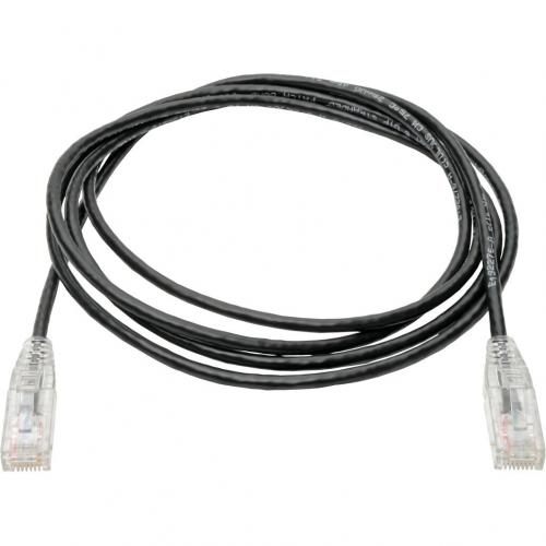 Eaton Tripp Lite Series Cat6 Gigabit Snagless Slim UTP Ethernet Cable (RJ45 M/M), PoE, Black, 6 Ft. (1.83 M) Alternate-Image2/500
