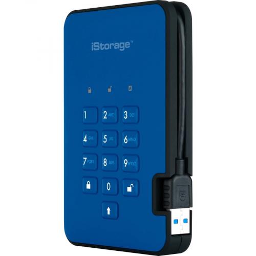 IStorage DiskAshur2 HDD 1 TB | Secure Portable Hard Drive | Password Protected | Dust/Water Resistant | Hardware Encryption IS DA2 256 1000 BE Alternate-Image2/500