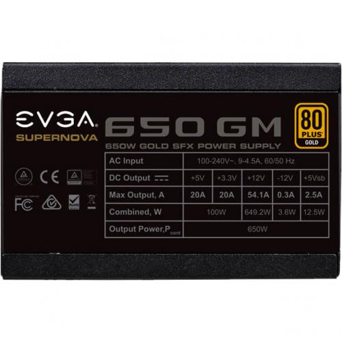 EVGA SuperNOVA 650GM Power Supply Alternate-Image2/500