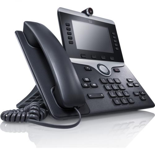 Cisco 8845 IP Phone   Corded/Cordless   Corded   Bluetooth   Wall Mountable, Tabletop   Charcoal   TAA Compliant Alternate-Image2/500
