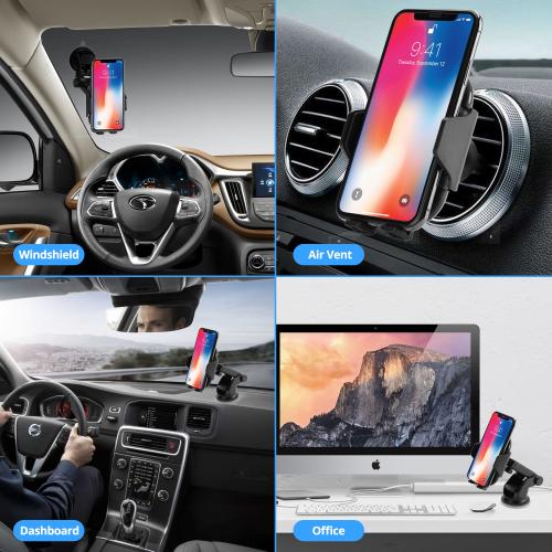 SIIG Auto Clamping Wireless Car Charger Mount/Stand Alternate-Image2/500